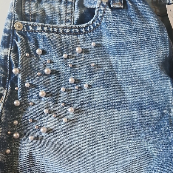 Soho Women's High Rise Embellished Blue Jeans - Picture 4 of 7